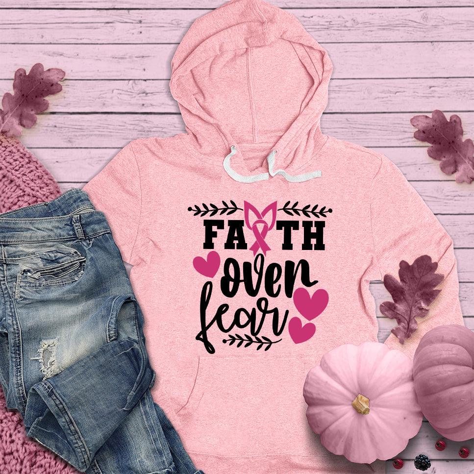 Faith Over Fear Breast Cancer Awareness Version 2 Colored Edition Hoodie - Brooke & Belle