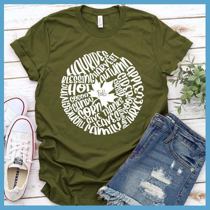 Fall Leaves Typography T-Shirt - Brooke & Belle