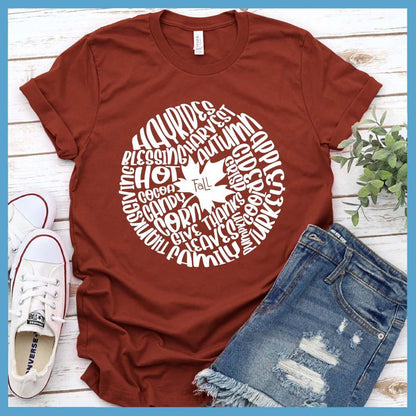 Fall Leaves Typography T-Shirt - Brooke & Belle