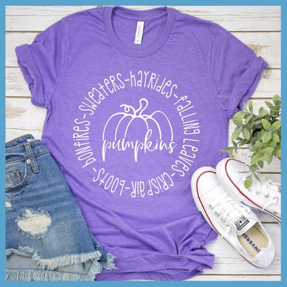 Fall Words Pumpkins T-Shirt - Brooke & Belle