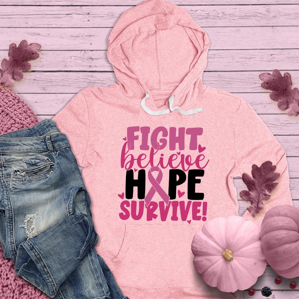 Fight Believe Hope Survive Colored Edition Hoodie - Brooke & Belle