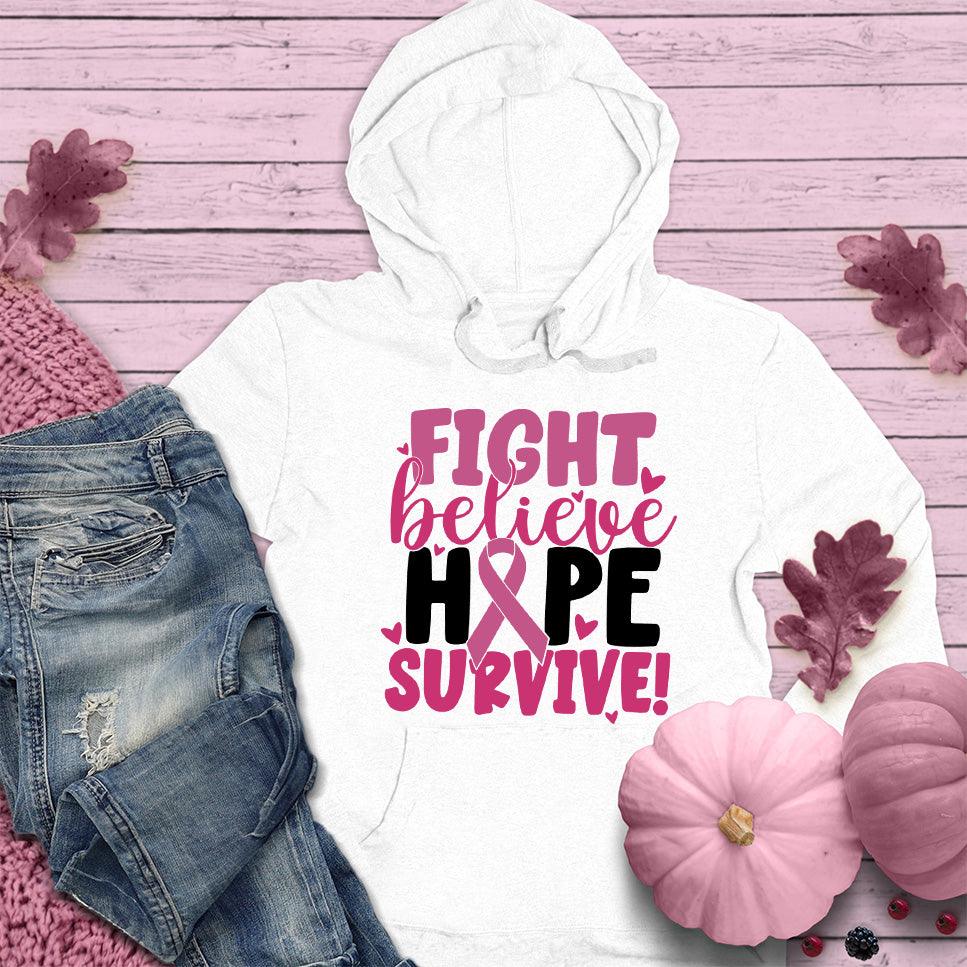 Fight Believe Hope Survive Colored Edition Hoodie - Brooke & Belle