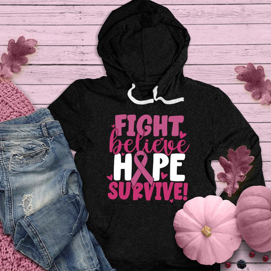 Fight Believe Hope Survive Colored Edition Hoodie