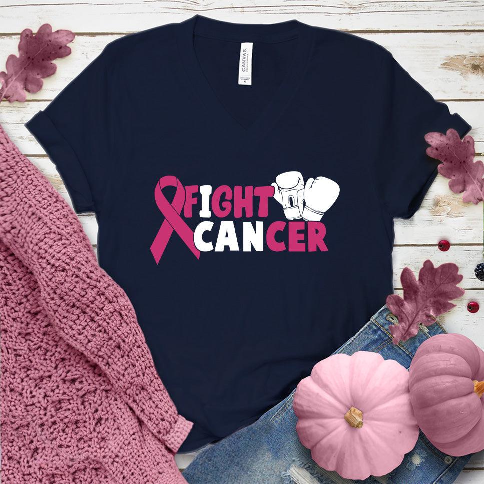 Fight Cancer Colored Edition V-Neck - Brooke & Belle