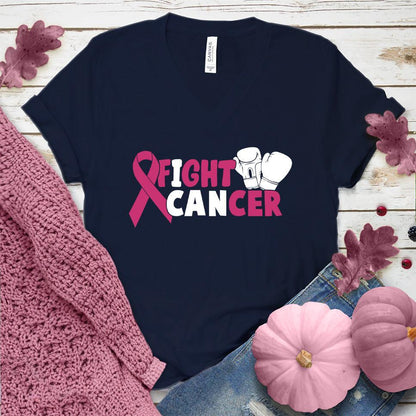 Fight Cancer Colored Edition V-Neck - Brooke & Belle