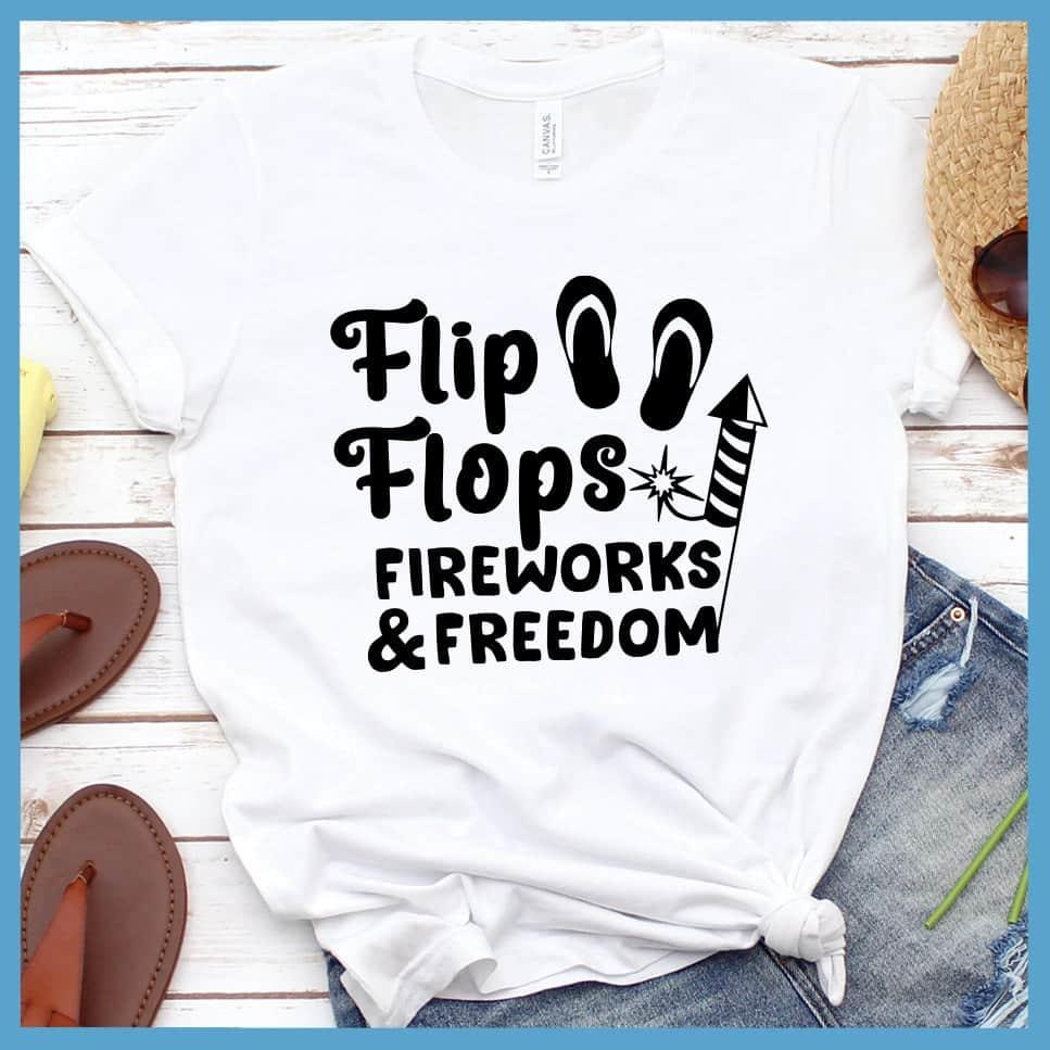 Flip Flops Fireworks and Freedom T-Shirt - Brooke & Belle