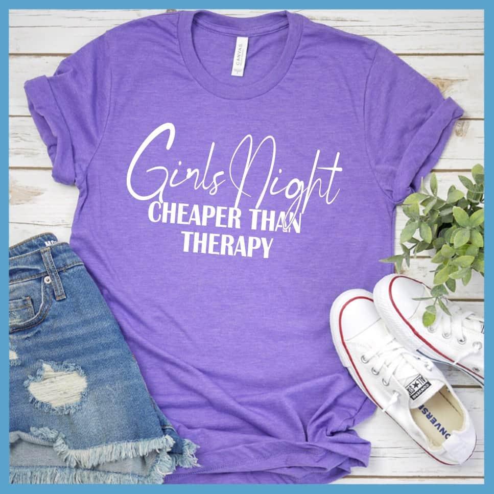 Girls Night Cheaper Than Therapy Version 2 T-Shirt - Brooke & Belle