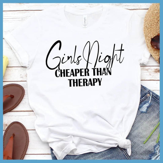 Girls Night Cheaper Than Therapy Version 2 T-Shirt - Brooke & Belle