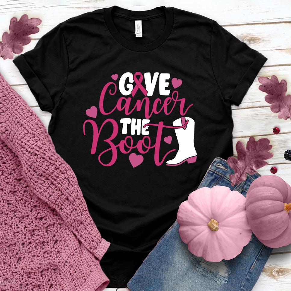 Give Cancer The Boot Colored Edition T-Shirt - Brooke & Belle