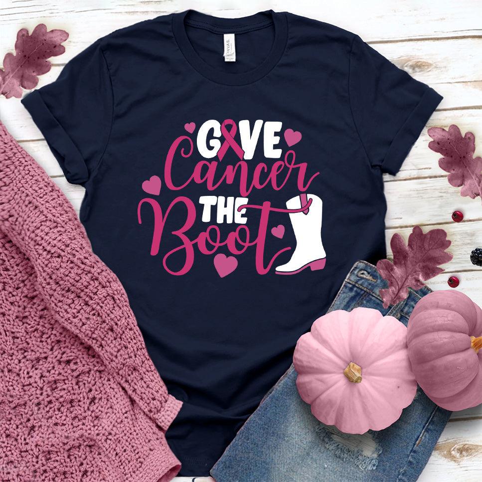 Give Cancer The Boot Colored Edition T-Shirt - Brooke & Belle
