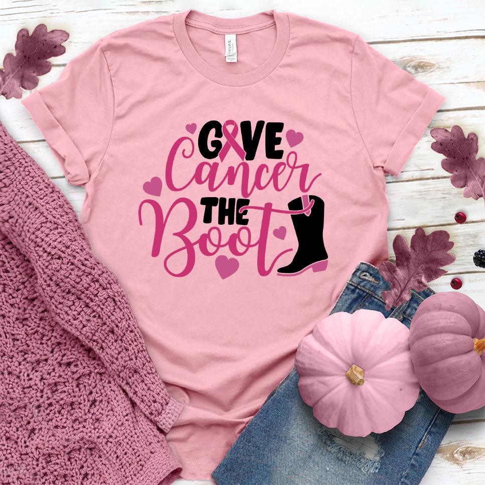 Give Cancer The Boot Colored Edition T-Shirt - Brooke & Belle