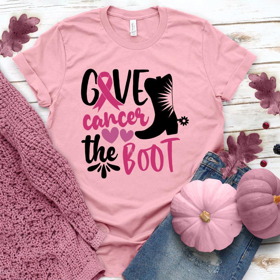 Give Cancer The Boot Version 2 Colored Edition T-Shirt - Brooke & Belle