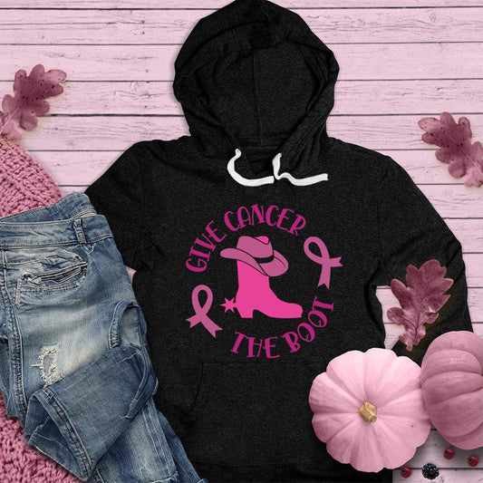 Give Cancer The Boot Version 3 Colored Edition Hoodie - Brooke & Belle