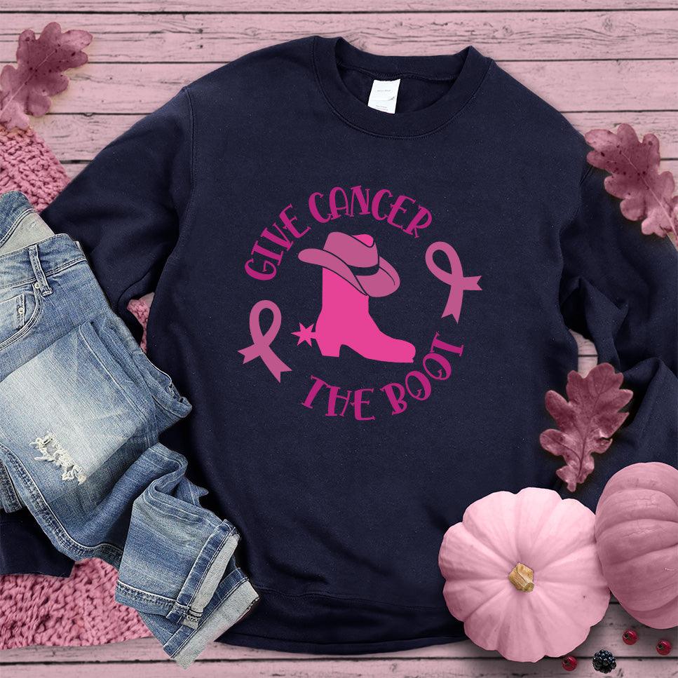 Give Cancer The Boot Version 3 Colored Edition Sweatshirt - Brooke & Belle