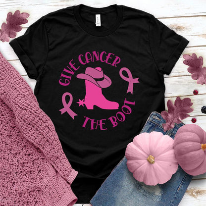 Give Cancer The Boot Version 3 Colored Edition T-Shirt - Brooke & Belle