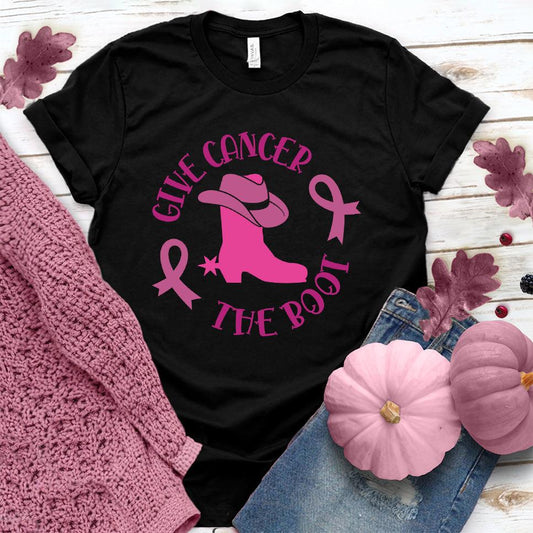 Give Cancer The Boot Version 3 Colored Edition T-Shirt - Brooke & Belle