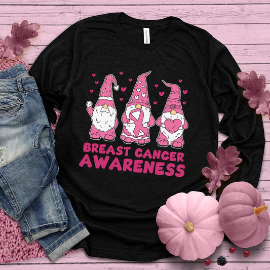 Gnomes Breast Cancer Awareness Colored Edition Long Sleeves - Brooke & Belle