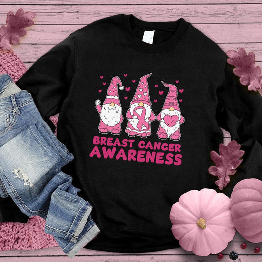 Gnomes Breast Cancer Awareness Colored Edition Sweatshirt - Brooke & Belle