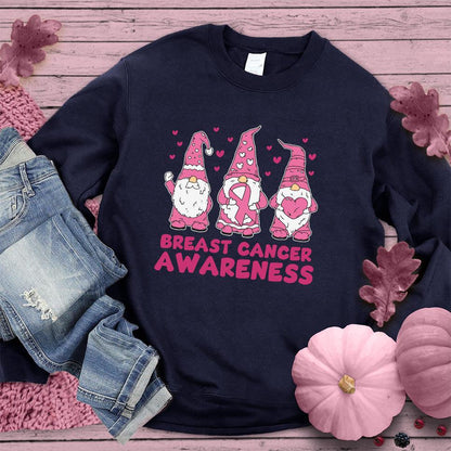 Gnomes Breast Cancer Awareness Colored Edition Sweatshirt - Brooke & Belle
