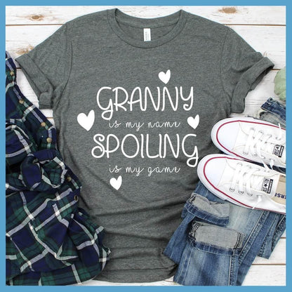 Granny Is My Name Spoiling Is My Game T-Shirt - Brooke & Belle