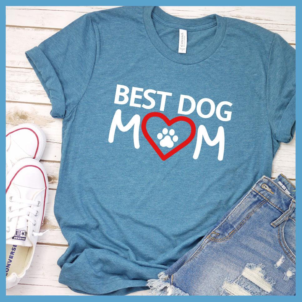 Best Dog Mom Colored Print T-Shirt - Brooke & Belle