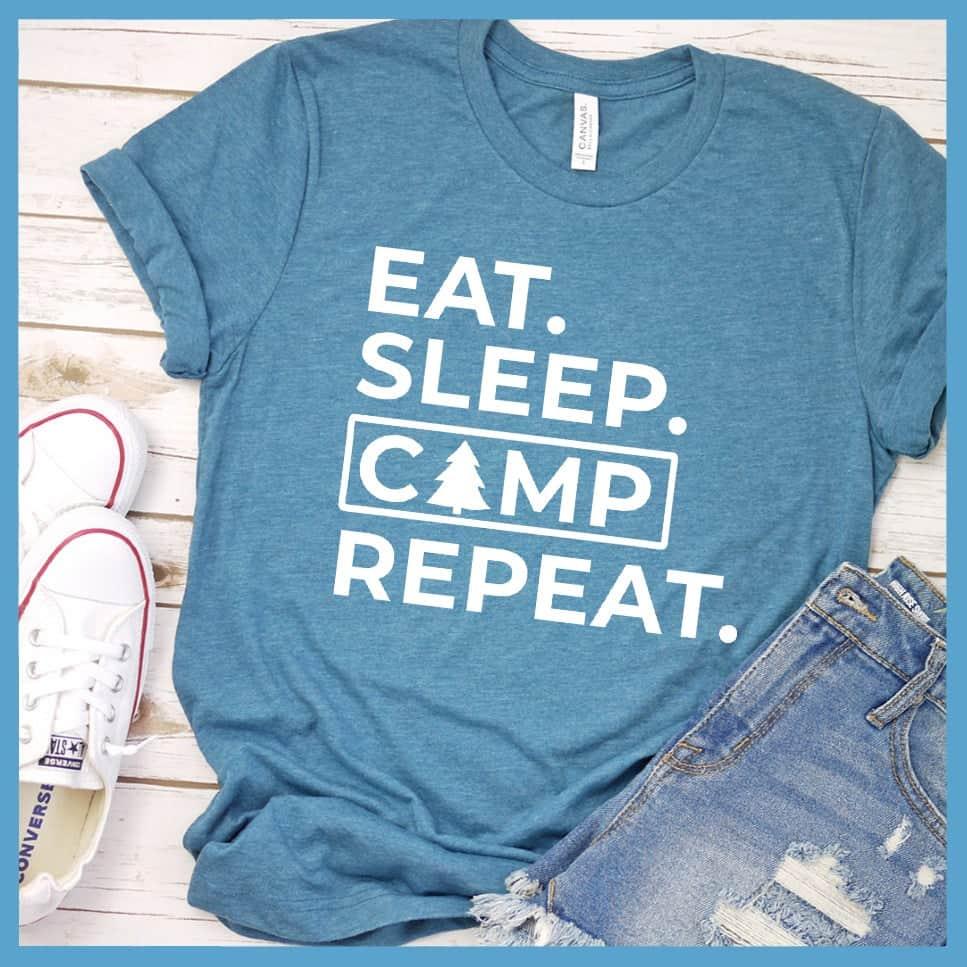 Eat Sleep Camp Repeat T-Shirt - Brooke & Belle