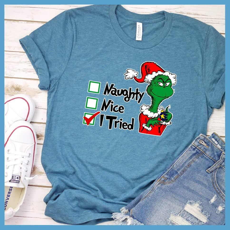 I Tried Matching Christmas Family Colored Print T-Shirt - Brooke & Belle