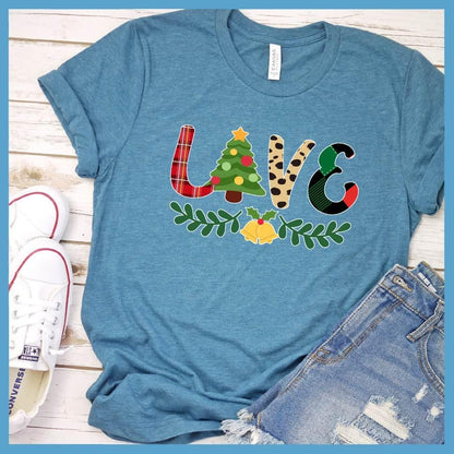 Christmas Love Colored Print T-Shirt - Brooke & Belle