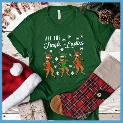 All The Jingle Ladies Colored Print T-Shirt