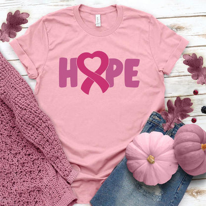HOPE Pink Ribbon Colored Edition T-Shirt - Brooke & Belle
