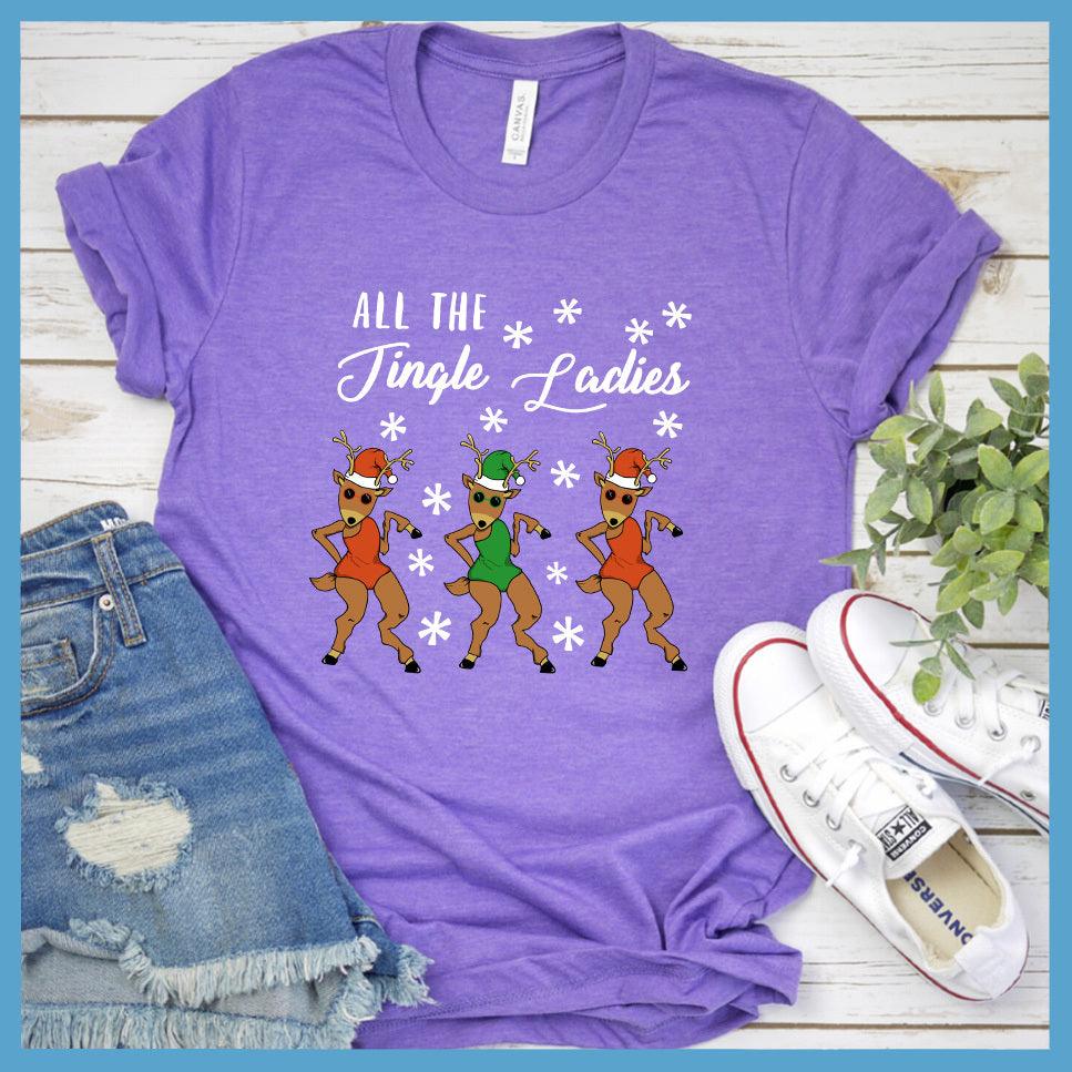 All The Jingle Ladies Colored Print T-Shirt
