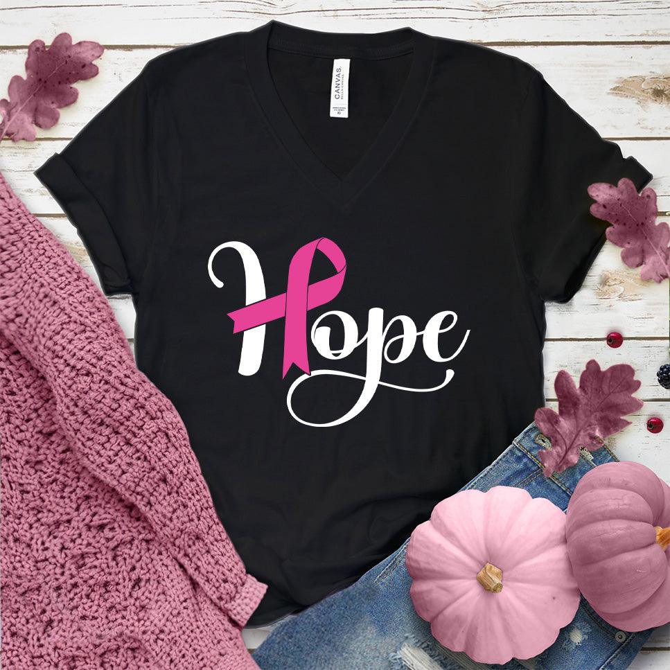 Hope Ribbon Colored Edition V-Neck - Brooke & Belle