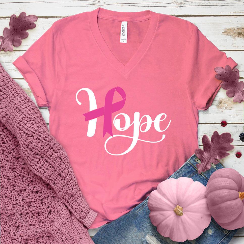 Hope Ribbon Colored Edition V-Neck - Brooke & Belle