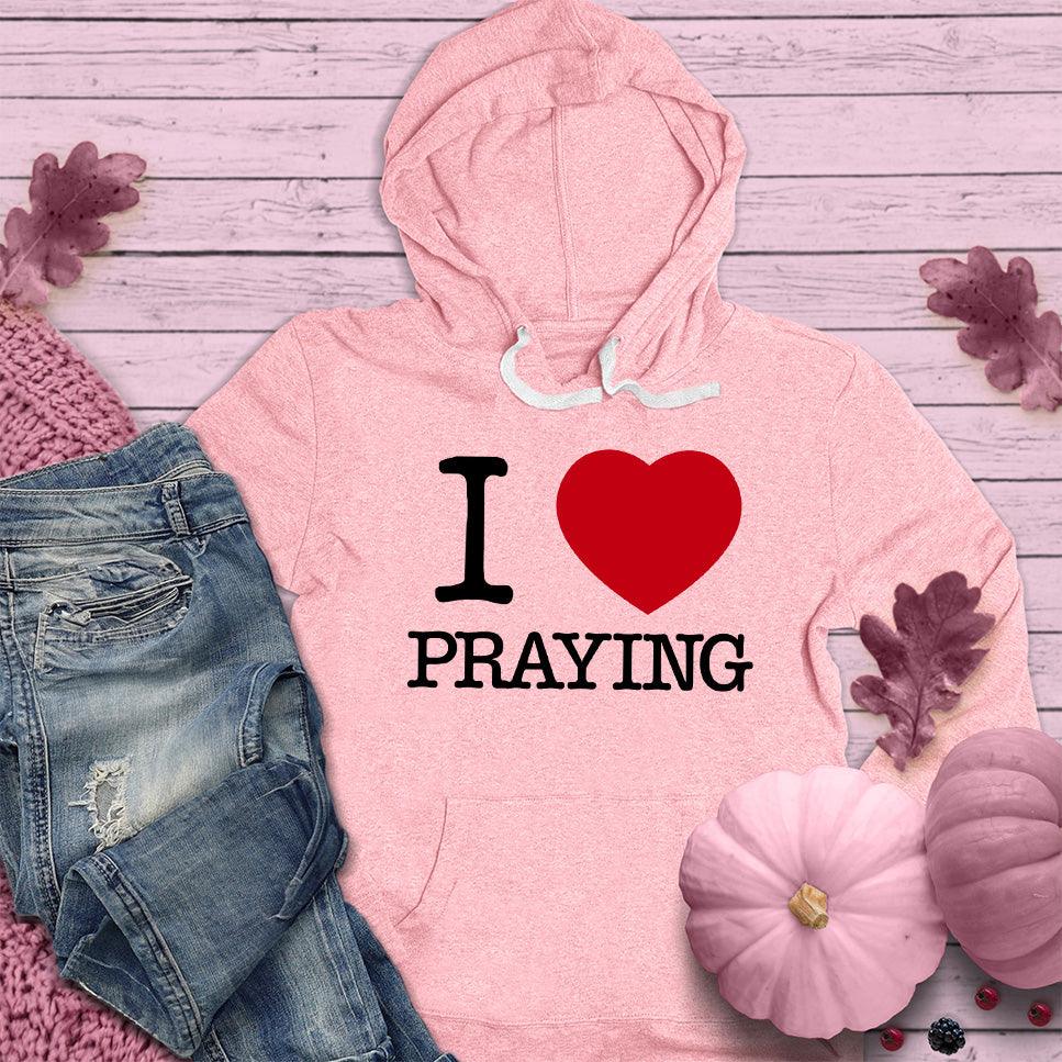 I Heart Praying Colored Hoodie Pink Edition - Brooke & Belle