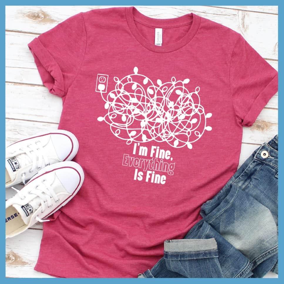 I'm Fine, Everything Is Fine Christmas Version T-Shirt - Brooke & Belle