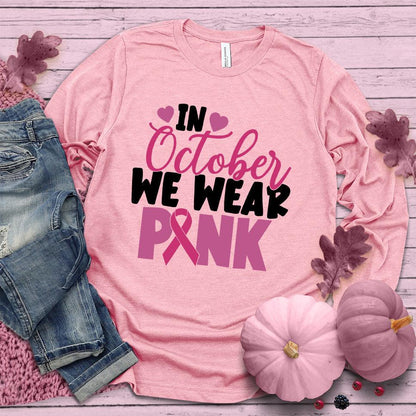 In October We Wear Pink Version 6 Colored Edition Long Sleeves - Brooke & Belle