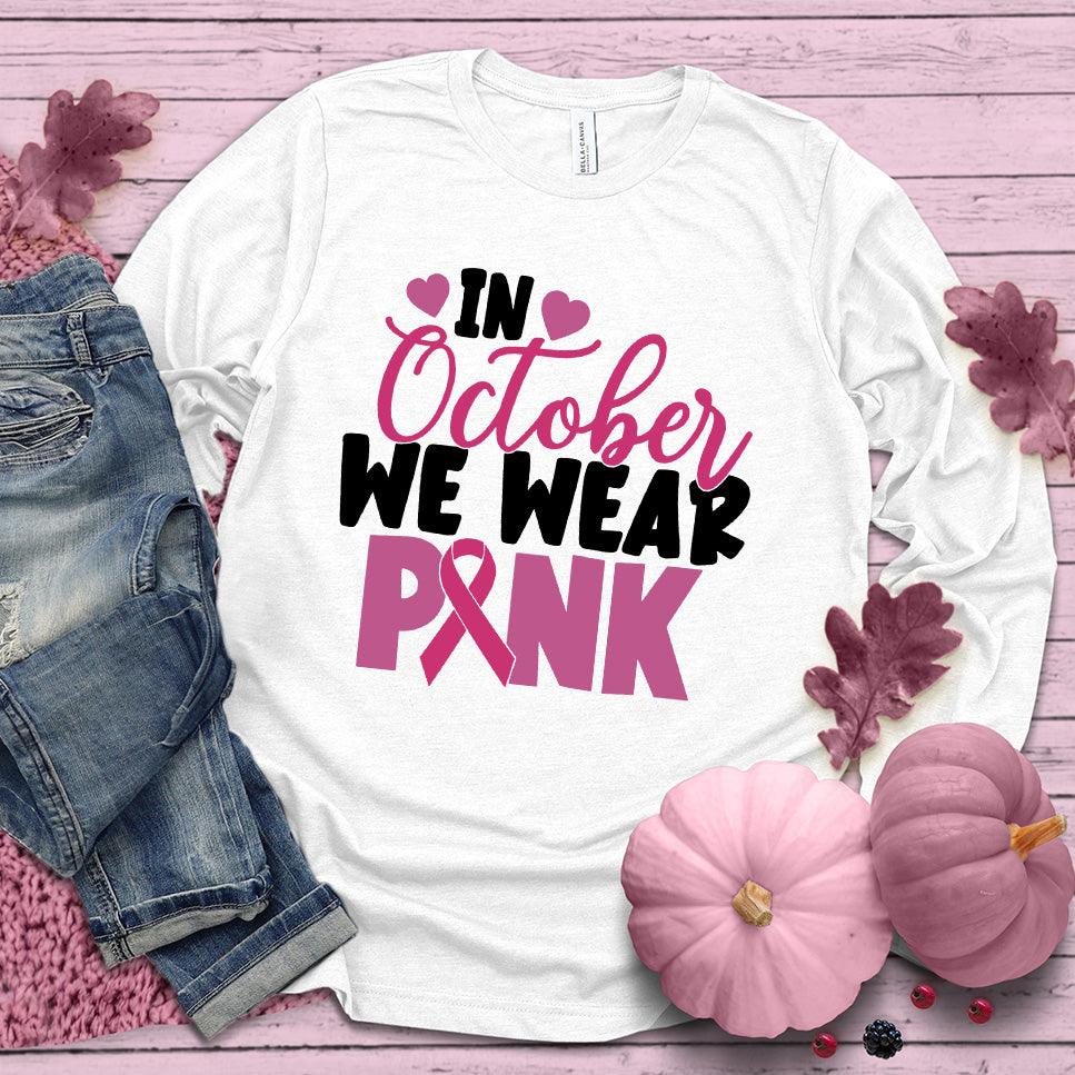 In October We Wear Pink Version 6 Colored Edition Long Sleeves - Brooke & Belle