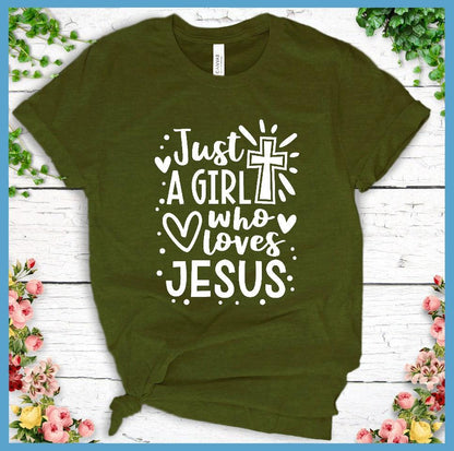 Just A Girl Who Loves Jesus T-Shirt - Brooke & Belle