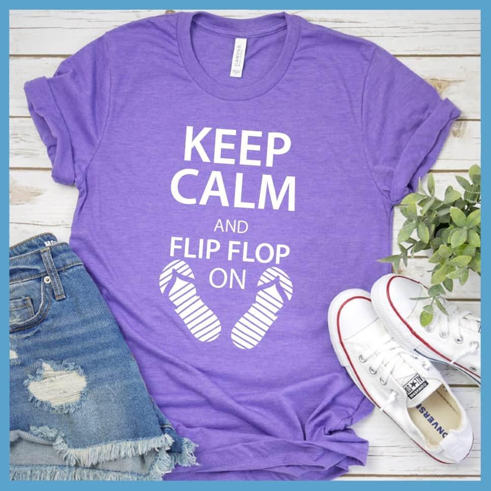 Keep Calm And Flip Flop On T-Shirt - Brooke & Belle