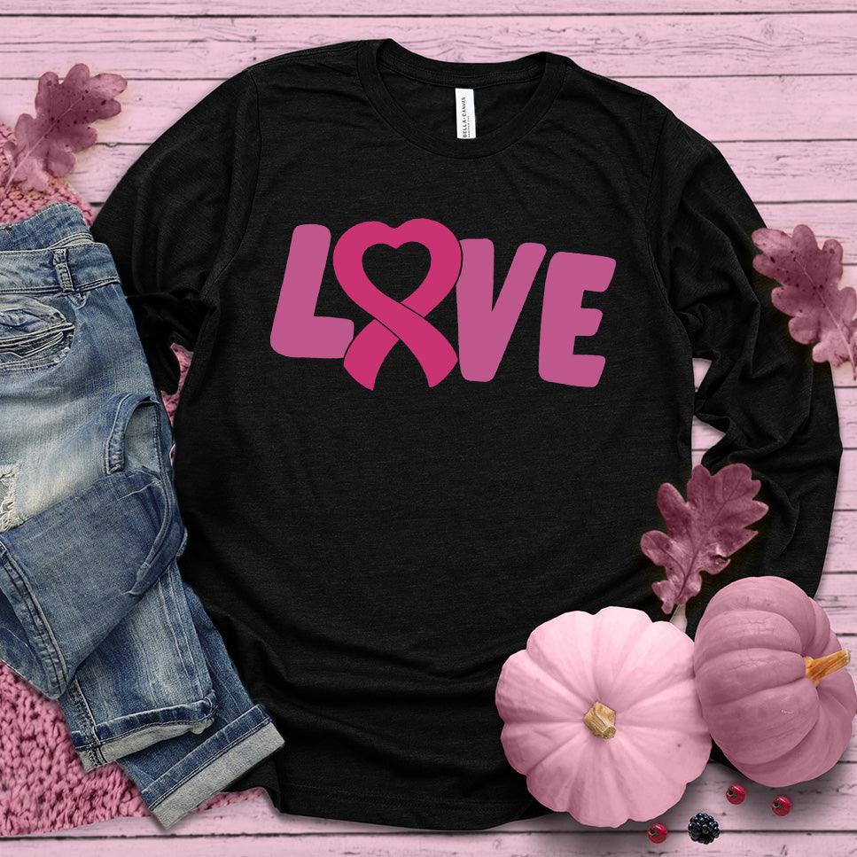 LOVE Pink Ribbon Colored Edition Long Sleeves - Brooke & Belle