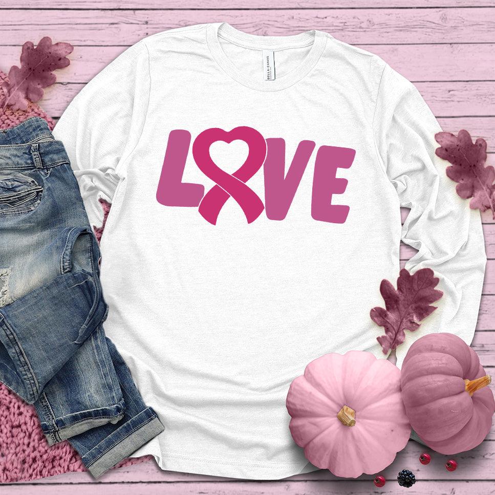 LOVE Pink Ribbon Colored Edition Long Sleeves - Brooke & Belle
