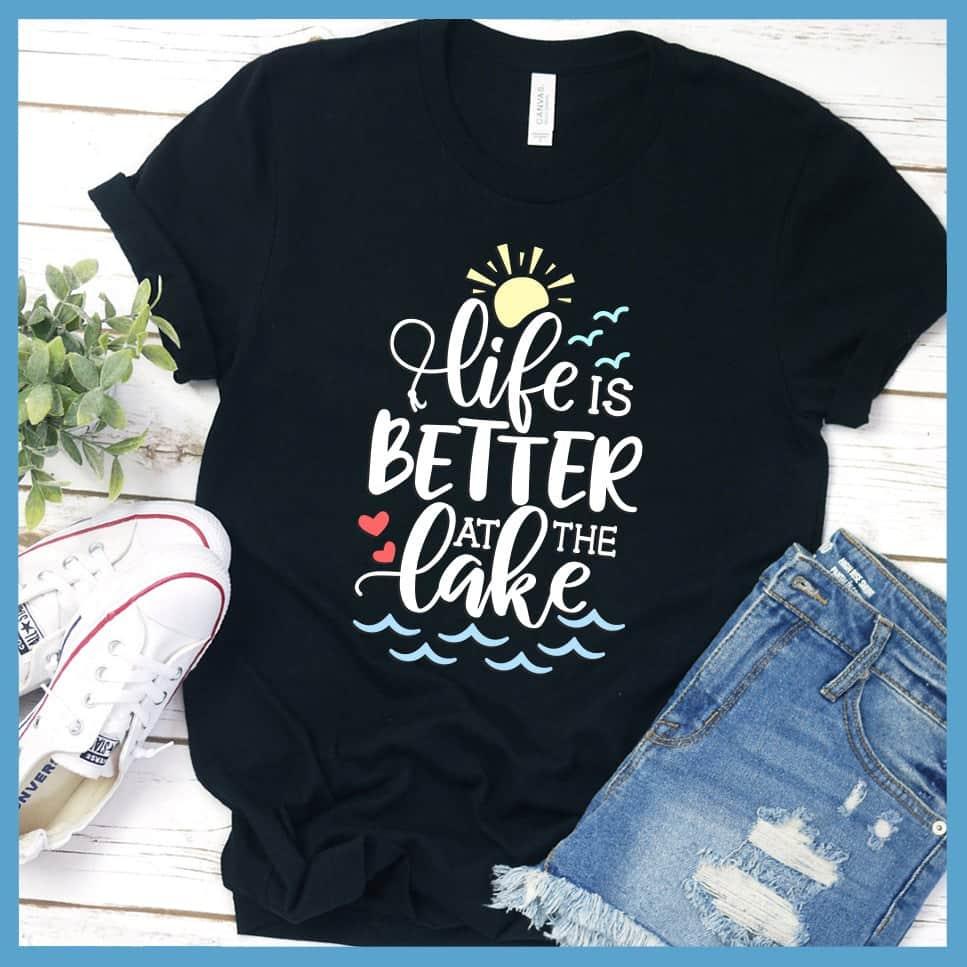 Life Is Better At The lake Colored Print T-Shirt - Brooke & Belle