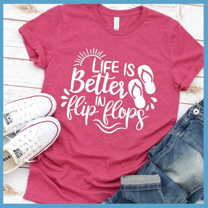 Life Is Better In Flip Flops Version 2 T-Shirt - Brooke & Belle