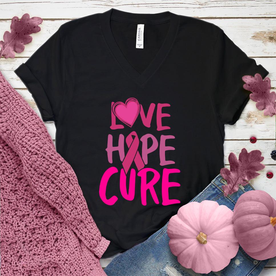Love Hope Cure Colored Edition V-Neck - Brooke & Belle