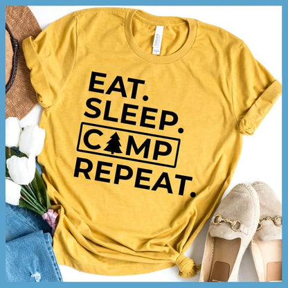 Eat Sleep Camp Repeat T-Shirt - Brooke & Belle