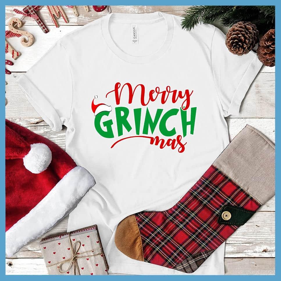 Merry Grinchmas Matching Christmas Family Colored Print T-Shirt - Brooke & Belle