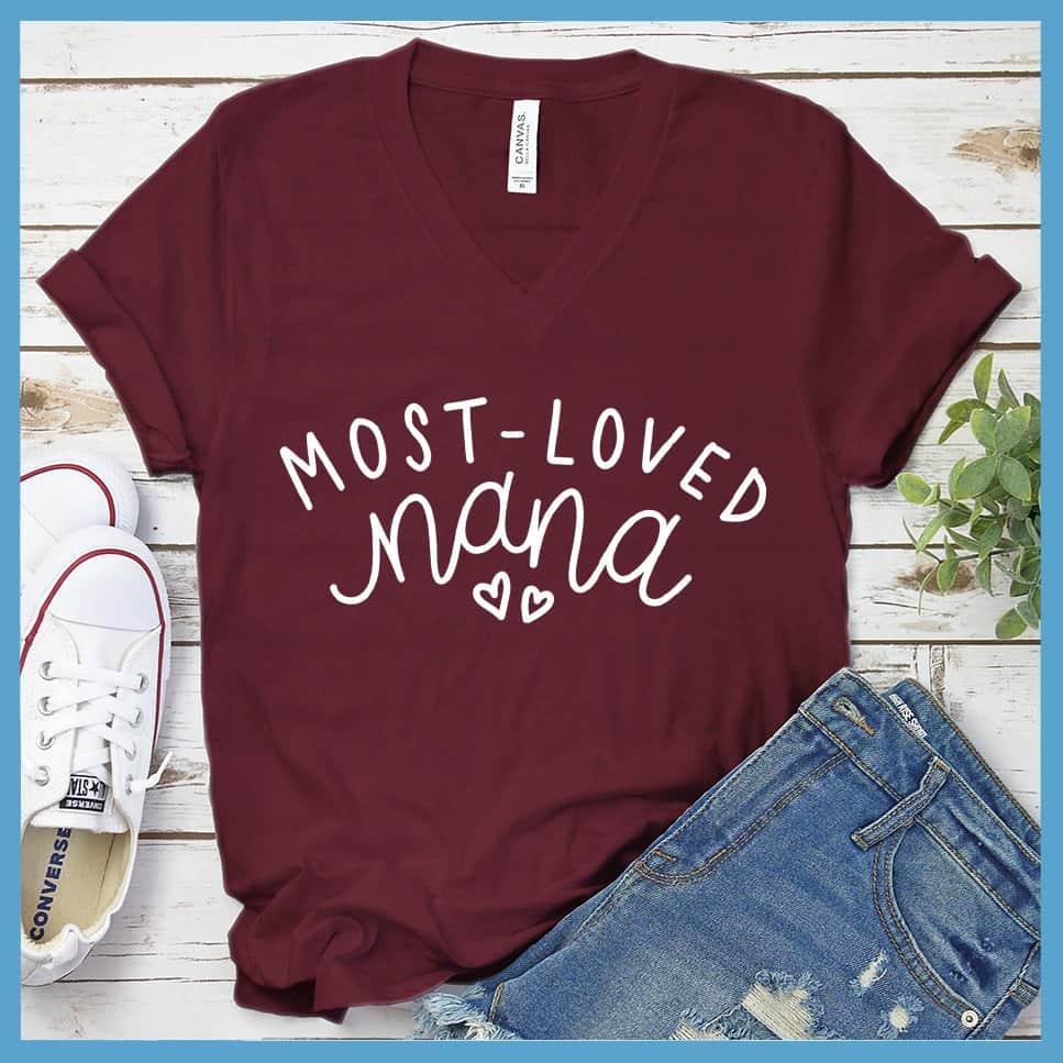 Most Loved Nana V-neck - Brooke & Belle