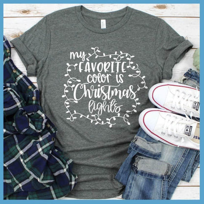 My Favorite Color Is Christmas Lights T-Shirt