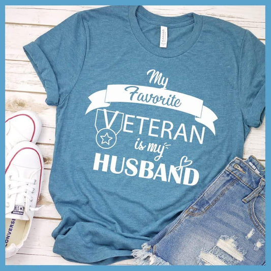 My Favorite Veteran Is My Husband T-Shirt - Brooke & Belle
