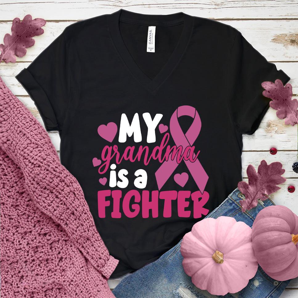 My Grandma Is A Fighter Colored Edition V-Neck - Brooke & Belle